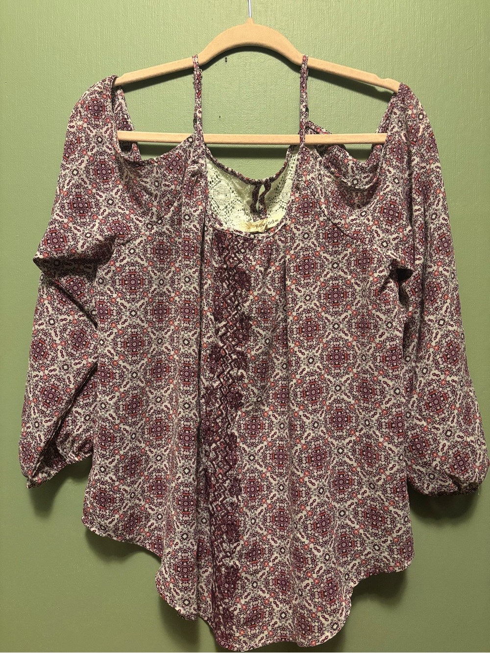 Women’s Off the Shoulder Shirt  Print Top